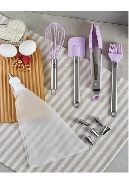 Pasta Seti 10 Parça Cake Purple 15969