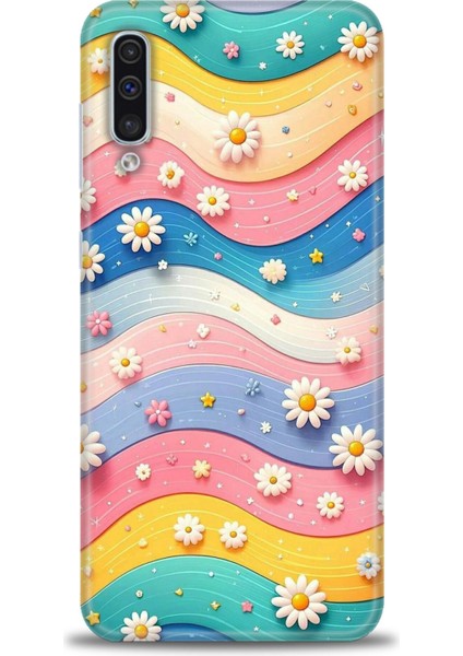 Samsung Galaxy A30S Hd Baskılı Kılıf + Seramik Tam Kaplayan Ekran Koruyucu 418