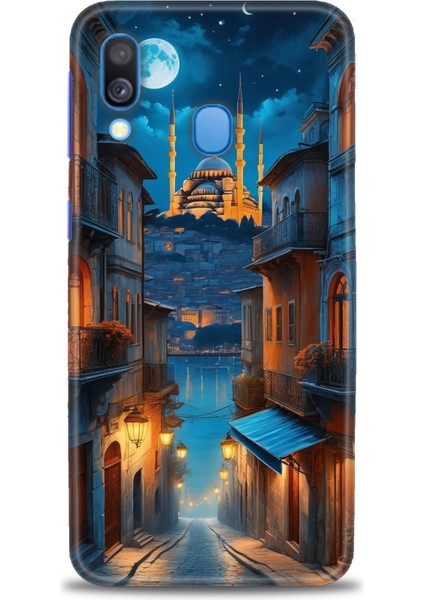 Samsung Galaxy A40 Hd Baskılı Kılıf + Seramik Tam Kaplayan Ekran Koruyucu 221