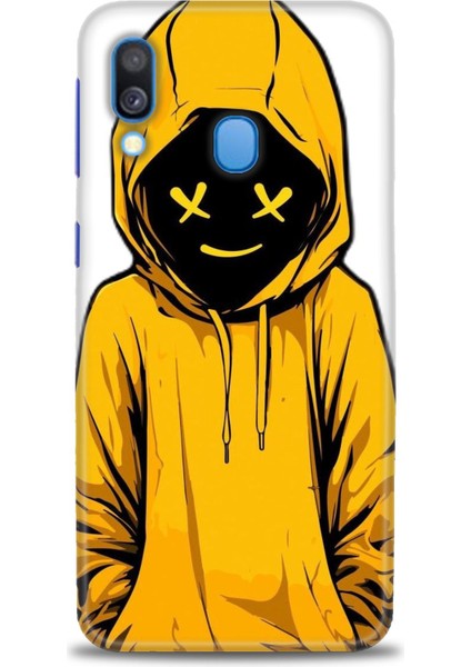 Samsung Galaxy A40 Hd Baskılı Kılıf + Seramik Tam Kaplayan Ekran Koruyucu 358