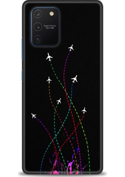 Samsung Galaxy A91 Hd Baskılı Kılıf + Seramik Tam Kaplayan Ekran Koruyucu 388
