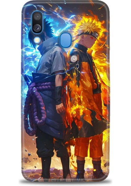 Samsung Galaxy A40 Hd Baskılı Kılıf + Seramik Tam Kaplayan Ekran Koruyucu 260