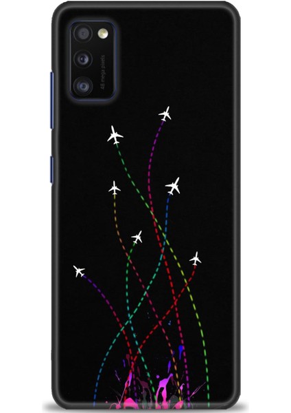Samsung Galaxy A41 Hd Baskılı Kılıf + Seramik Tam Kaplayan Ekran Koruyucu 388