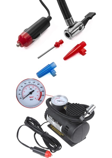 Oto Çakmağından Çalışan Lastik Şişirici Kompresör