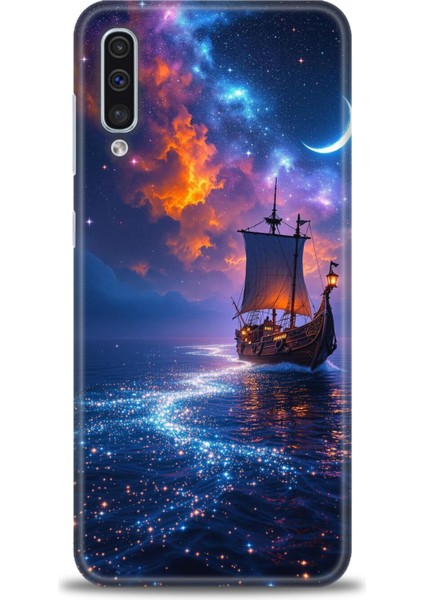 Samsung Galaxy A50 Hd Baskılı Kılıf + Seramik Tam Kaplayan Ekran Koruyucu 235