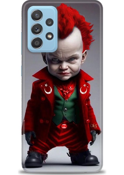 Samsung Galaxy A52S 5g Hd Baskılı Kılıf + Seramik Tam Kaplayan Ekran Koruyucu 248