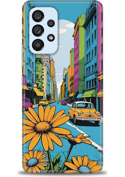 Samsung Galaxy A53 5g Hd Baskılı Kılıf + Seramik Tam Kaplayan Ekran Koruyucu 449