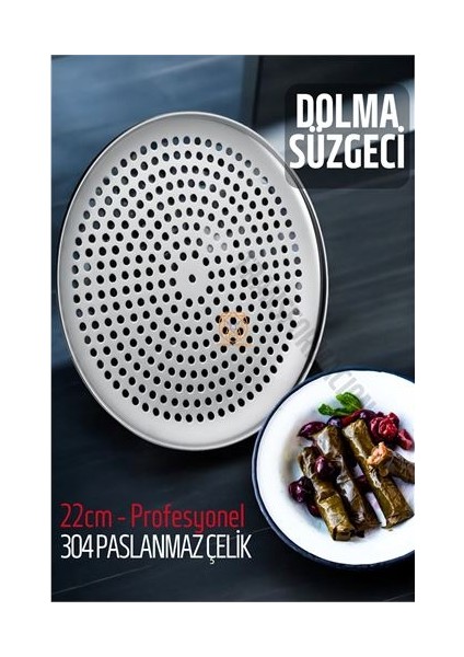 Sarma Süzgeci 22 cm 304 Paslanmaz Çelik