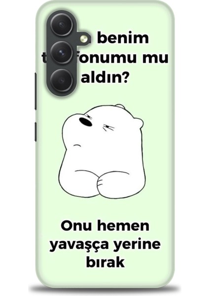 Samsung Galaxy A54 Hd Baskılı Kılıf + Seramik Tam Kaplayan Ekran Koruyucu 155