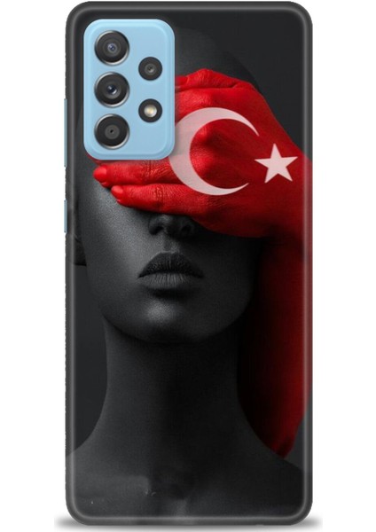 Samsung Galaxy A52S 5g Hd Baskılı Kılıf + Seramik Tam Kaplayan Ekran Koruyucu 246