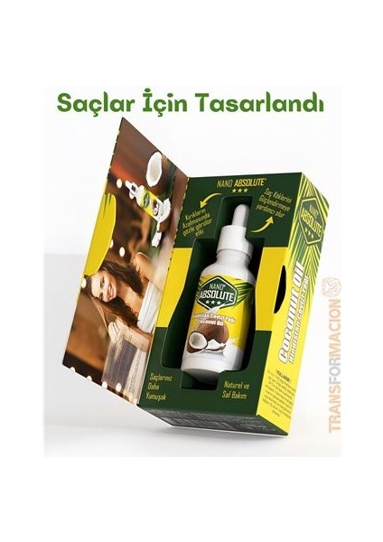 Saçlar İçin Hindistan Cevizi Yağı 50 ml