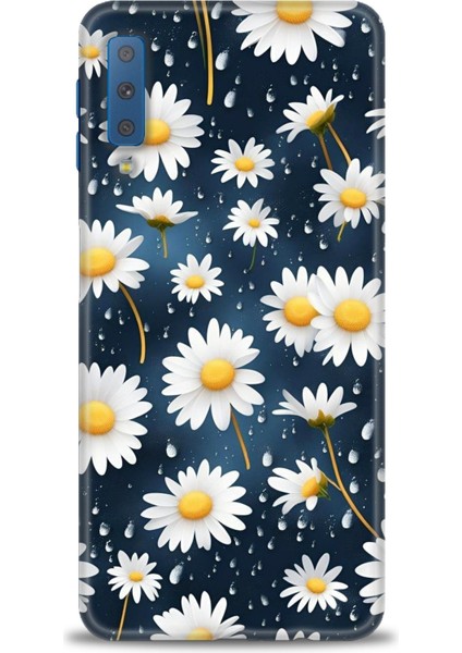 Samsung Galaxy A7 2018 Hd Baskılı Kılıf + Seramik Tam Kaplayan Ekran Koruyucu 132