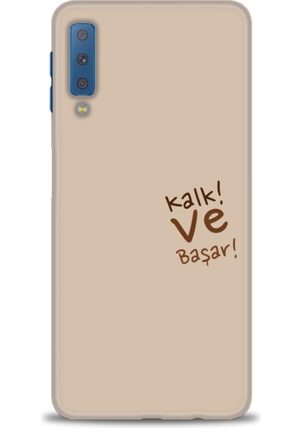 Samsung Galaxy A7 2018 Hd Baskılı Kılıf + Seramik Tam Kaplayan Ekran Koruyucu 168
