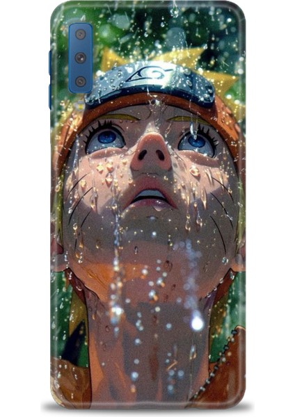 Samsung Galaxy A7 2018 Hd Baskılı Kılıf + Seramik Tam Kaplayan Ekran Koruyucu 258