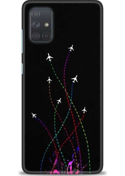 Samsung Galaxy A71 Hd Baskılı Kılıf + Seramik Tam Kaplayan Ekran Koruyucu 388