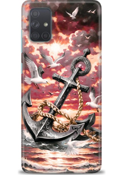 Samsung Galaxy A71 Hd Baskılı Kılıf + Seramik Tam Kaplayan Ekran Koruyucu 231