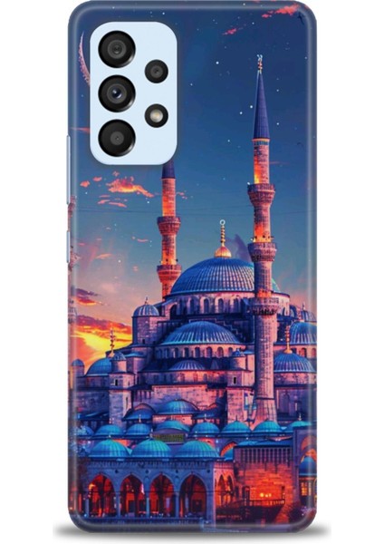 Samsung Galaxy A73 5g Hd Baskılı Kılıf + Seramik Tam Kaplayan Ekran Koruyucu 227