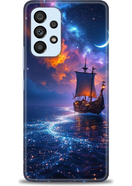Samsung Galaxy A73 5g Hd Baskılı Kılıf + Seramik Tam Kaplayan Ekran Koruyucu 235