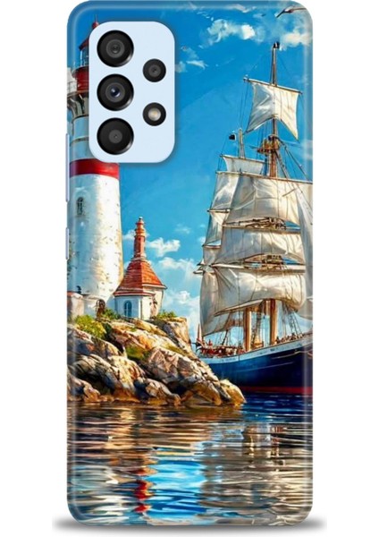 Samsung Galaxy A73 5g Hd Baskılı Kılıf + Seramik Tam Kaplayan Ekran Koruyucu 239