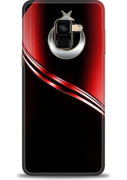 Samsung Galaxy A8 2018 Hd Baskılı Kılıf + Seramik Tam Kaplayan Ekran Koruyucu 31