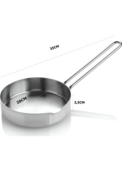 Çelik 20 cm Sos Tavası Martorano Design
