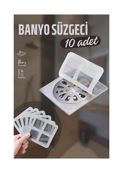 Banyo Gider Süzgeci 10 Adet