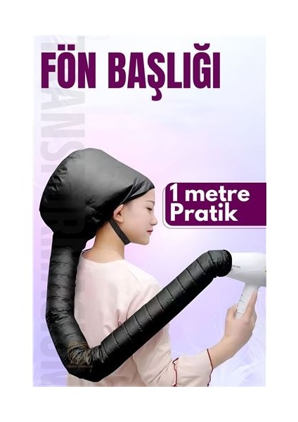 Hortumlu Saç Kurutma Fön Başlığı