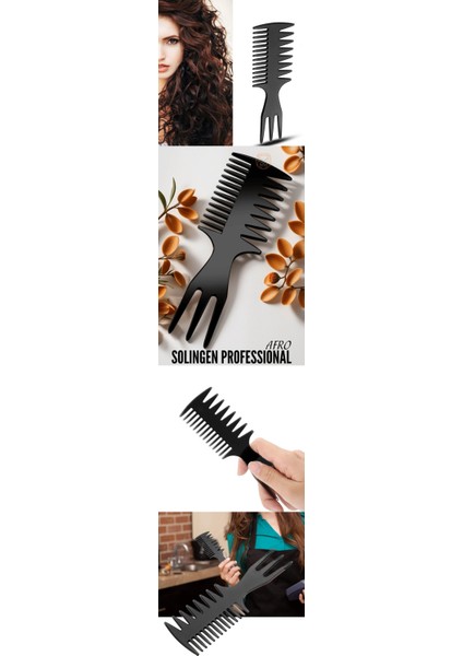 Saç Şekillendirici Afro Perma Tarağı