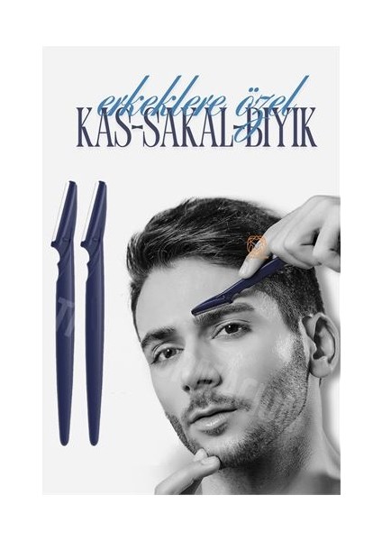 Erkek Kaş Şekillendirme Tüy Alma Jileti 2 Adet