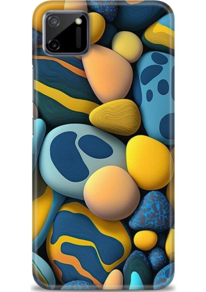 Realme C11 Kılıf Hd Baskılı Kılıf + Seramik Tam Kaplayan Ekran Koruyucu 343