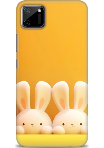 Realme C11 Kılıf Hd Baskılı Kılıf + Seramik Tam Kaplayan Ekran Koruyucu 78