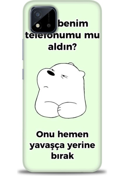 Realme C11 2021 Kılıf Hd Baskılı Kılıf + Seramik Tam Kaplayan Ekran Koruyucu 155