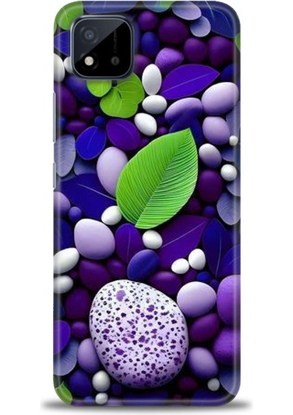 Realme C11 2021 Kılıf Hd Baskılı Kılıf + Seramik Tam Kaplayan Ekran Koruyucu 341