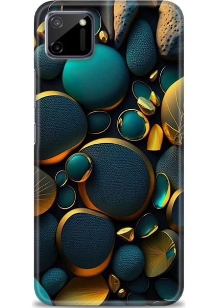 Realme C11 Kılıf Hd Baskılı Kılıf + Seramik Tam Kaplayan Ekran Koruyucu 345
