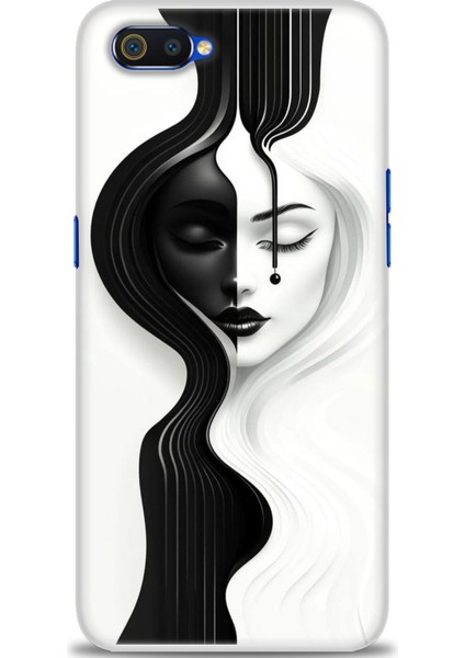 Realme C2 Kılıf Hd Baskılı Kılıf + Seramik Tam Kaplayan Ekran Koruyucu 144