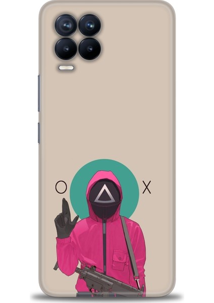 Realme 8 Kılıf Hd Baskılı Kılıf + Seramik Tam Kaplayan Ekran Koruyucu 286
