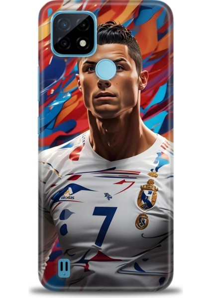 Realme C21 Kılıf Hd Baskılı Kılıf + Seramik Tam Kaplayan Ekran Koruyucu 6