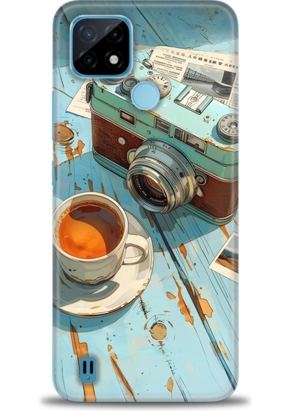 Realme C21 Kılıf Hd Baskılı Kılıf + Seramik Tam Kaplayan Ekran Koruyucu 269