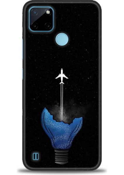 Realme C21Y Kılıf Hd Baskılı Kılıf + Seramik Tam Kaplayan Ekran Koruyucu 383