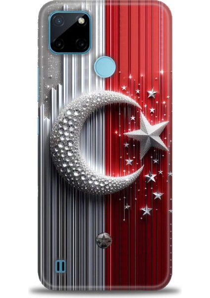 Realme C21Y Kılıf Hd Baskılı Kılıf + Seramik Tam Kaplayan Ekran Koruyucu 40