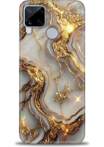 Realme C15 Kılıf Hd Baskılı Kılıf + Seramik Tam Kaplayan Ekran Koruyucu 313