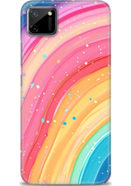 Realme C11 Kılıf Hd Baskılı Kılıf + Seramik Tam Kaplayan Ekran Koruyucu 415