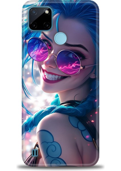 Realme C21Y Kılıf Hd Baskılı Kılıf + Seramik Tam Kaplayan Ekran Koruyucu 274