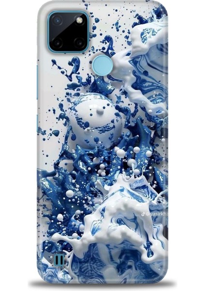 Realme C21Y Kılıf Hd Baskılı Kılıf + Seramik Tam Kaplayan Ekran Koruyucu 327