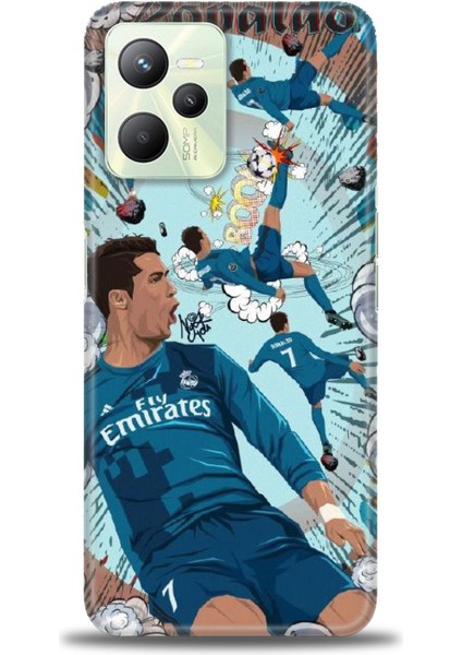 Realme C35 Kılıf Hd Baskılı Kılıf + Seramik Tam Kaplayan Ekran Koruyucu 1