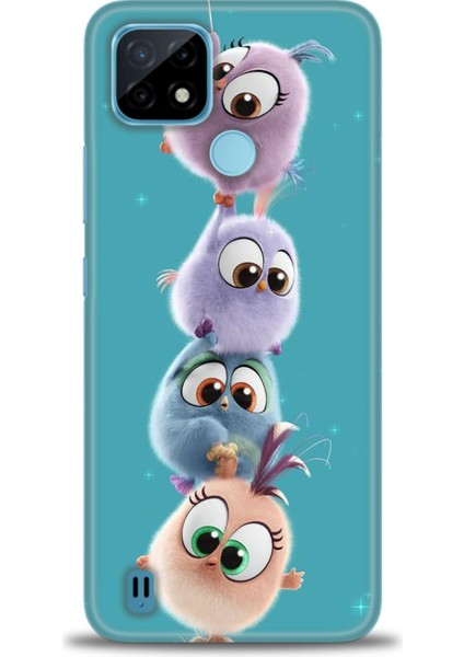 Realme C21 Kılıf Hd Baskılı Kılıf + Seramik Tam Kaplayan Ekran Koruyucu 368
