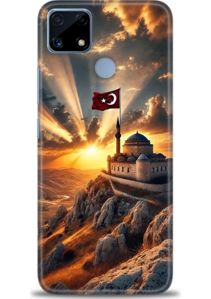 Realme C25 Kılıf Hd Baskılı Kılıf + Seramik Tam Kaplayan Ekran Koruyucu 229