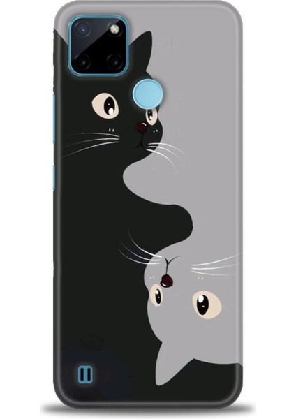 Realme C21Y Kılıf Hd Baskılı Kılıf + Seramik Tam Kaplayan Ekran Koruyucu 67