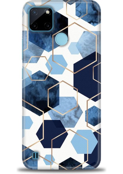 Realme C21Y Kılıf Hd Baskılı Kılıf + Seramik Tam Kaplayan Ekran Koruyucu 324