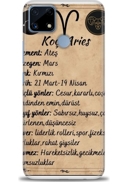 Realme C25S Kılıf Hd Baskılı Kılıf + Seramik Tam Kaplayan Ekran Koruyucu 479